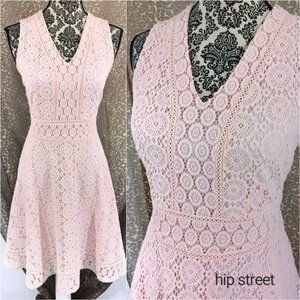 CHARTER CLUB Sleeveless Stretch Lace Skater Fit & Flare Dress PM
